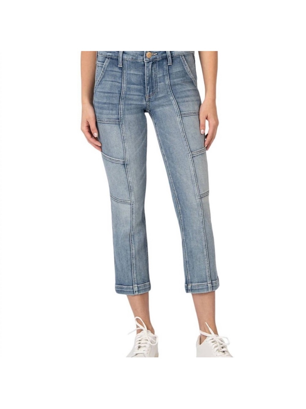 Kut from the Kloth Reese Straight Leg cropped jeans